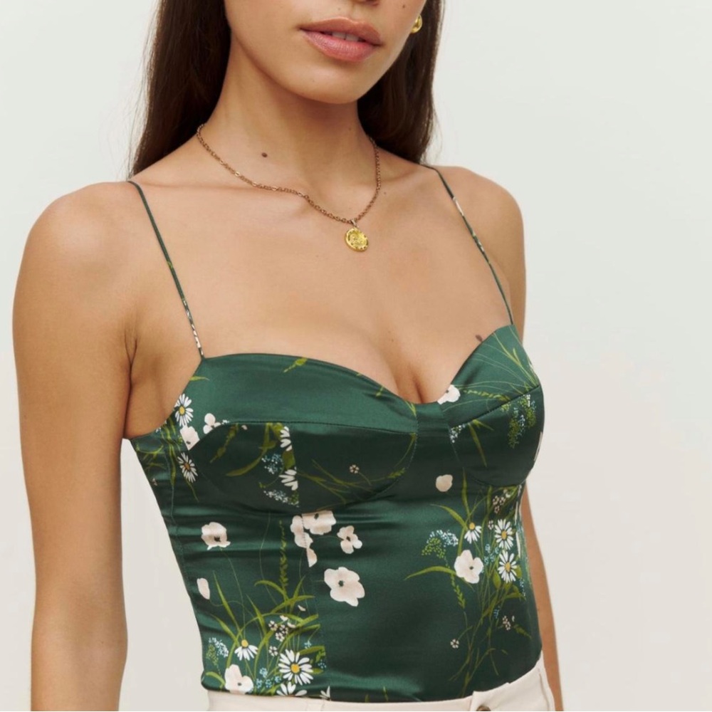 Reformation Tory Silk Top